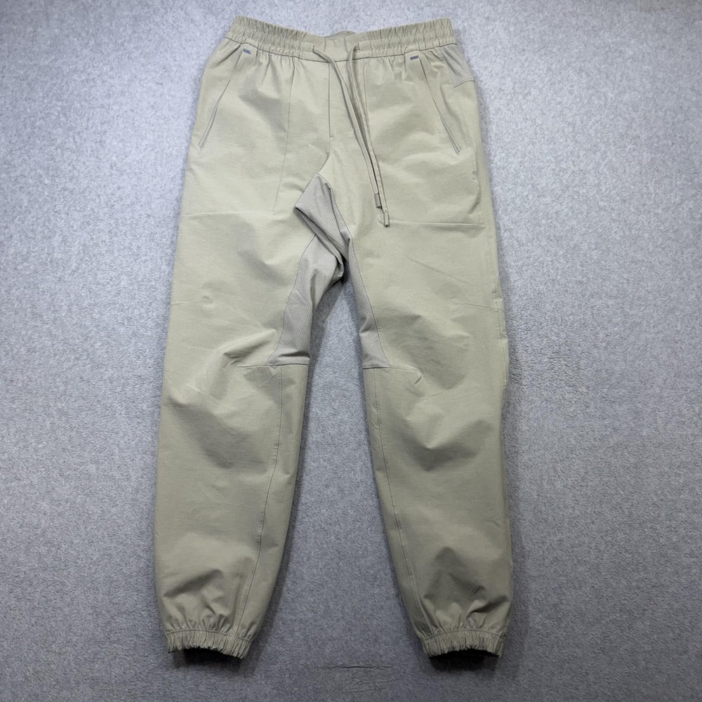 Lululemon License To Train Jogger Pants Mens Small Beige Gym Casual Athleisure